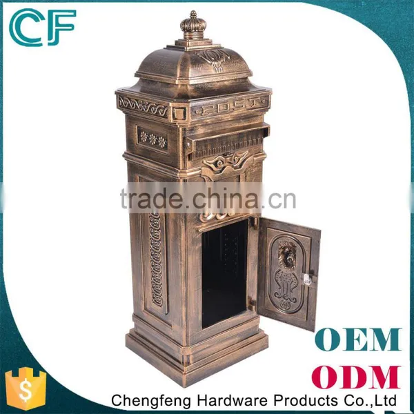 The Most Popular Style In Europe Traditional Desigh Crown Decorative External Post Box From China photo-2
