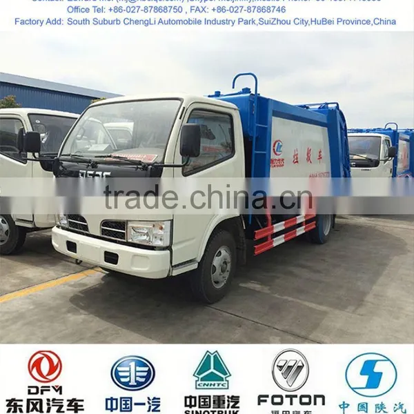 DFAC garbage compactor truck, dumper garbage truck
