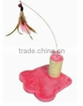 Cat Straching Post With Fether Teaser Toys