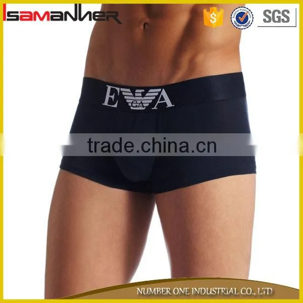 Pure Color Black and White Men Cotton Boxer Shorts Underwear photo-3