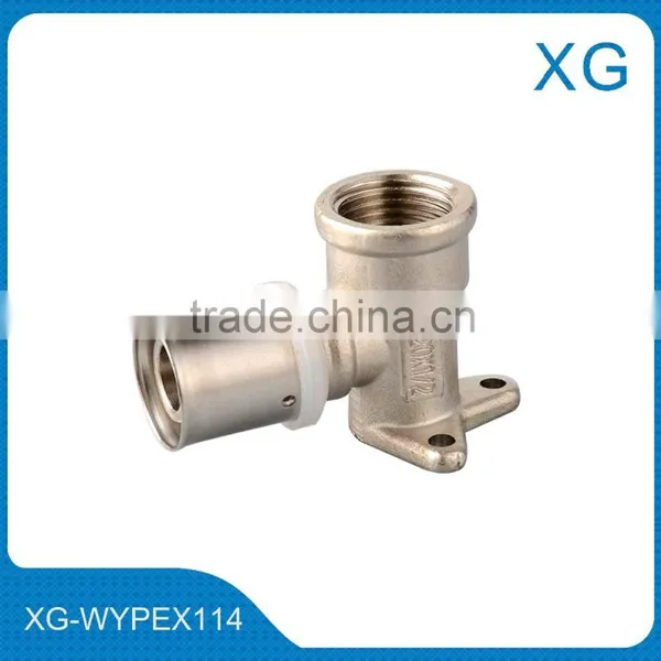 Yellow Gas Pipe Brass Press Fittings Union and Elbow/PE Pipe Brass Fittings photo-5