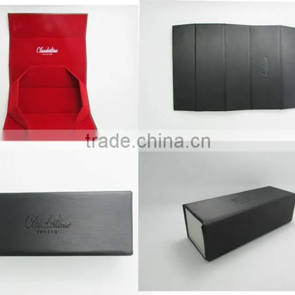 Custom PU Leather Fancy Personalized Folding Reading Glasses Case From China Factory Quality Choice photo-3