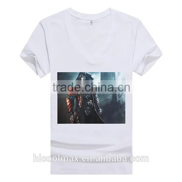 Wholesale China Import Cheap Printed Plain White 3D 1 Euro Dri Fit V Neck Men Fashion Design T Shirts photo-4
