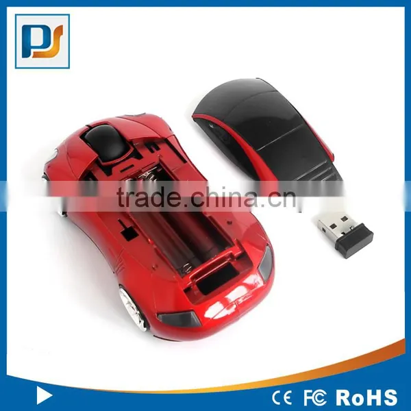 Wholesale 2.4GHz Car Style Wireless 3D Optical Mouse With USB Mini Receiver photo-3