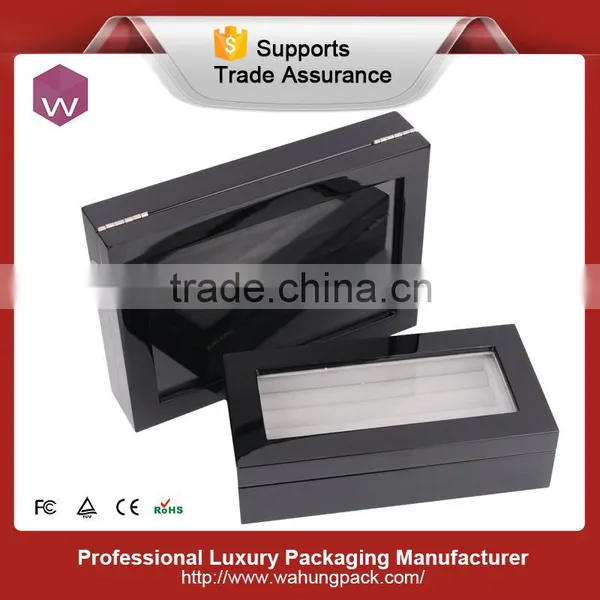 Custom Black Wooden Cufflink Storage Box & Cufflink Display Box photo-3