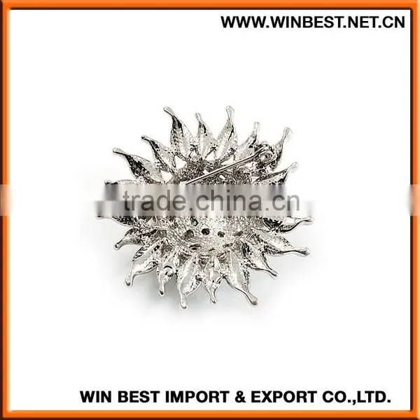 2015 Hot Selling Bulk Brooch, Large Rhinestone Brooch,rhinestone Brooch for Wedding Dress photo-3