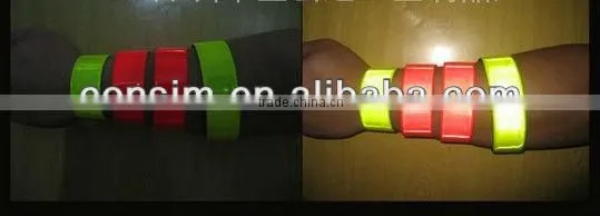 reflective soft PVC tape wrist strap warning band