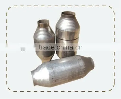 HIGH FLOW 2 1/2 INCH STAINLESS STEEL CATALYTIC CONVERTER