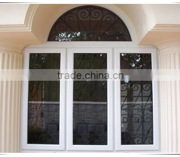 High Grade 3 Panel Triple PVC Casement Window Factory in Foshan photo-3