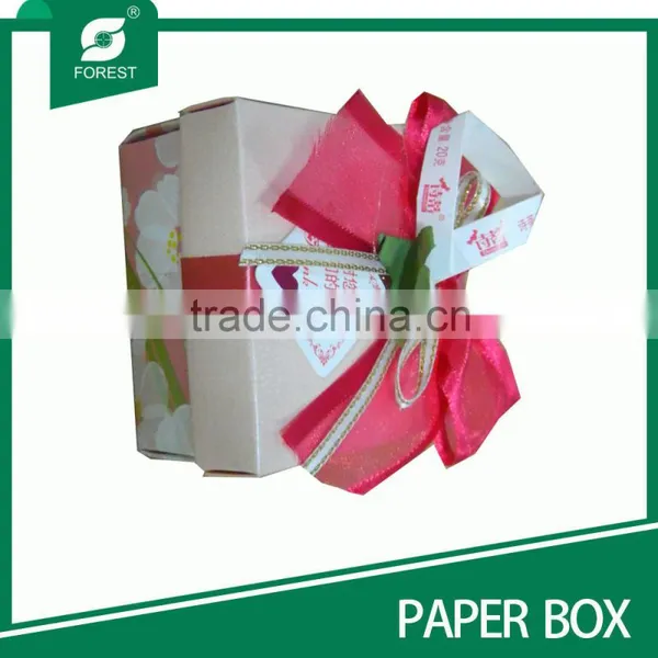 Gift Ring Box Gift Paper Box With Rinbon photo-2