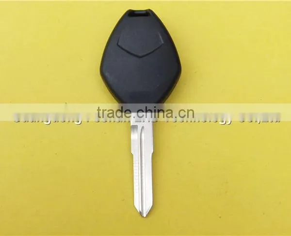 Replacement 2+1 Buttons No Logo Uncut Right Groove Blade Keyless Remote Housing Fob Key Case Shell Mistubishi Car Key photo-3