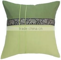 16x16 Inch Light Green Color Elephant Throw Pillow Cover