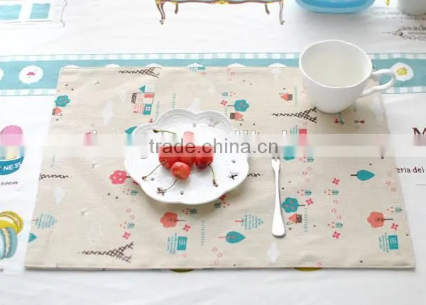 Countryside Style Cartoon Linen Cotton Tea Towel