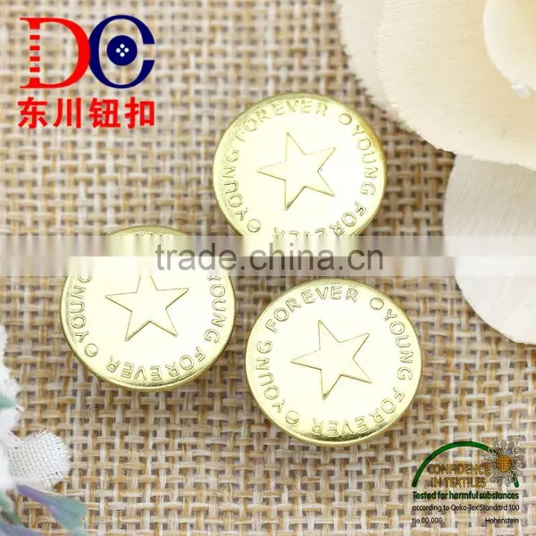 17mm Fashion Metal Custom Jean Blue Button for Jacket photo-4