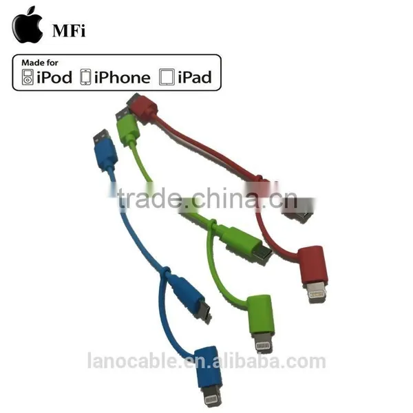 Mobile Phone MFi Certified 2 in 1 Usb Charger Cable photo-5