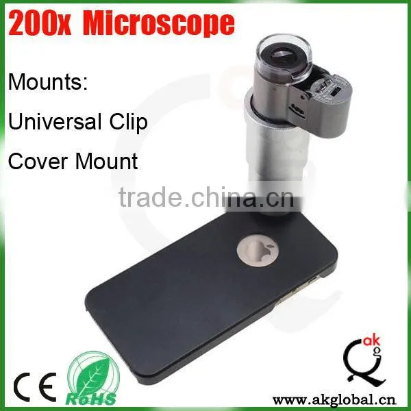 Portable 200X LED Microscope for Chemistry,Biology,Experiments,PCB,Micro Electronic,Jewelry,Flower,Insect photo-2