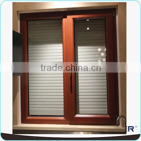 Single Swing Wood Window Aluminum Insert Shutter