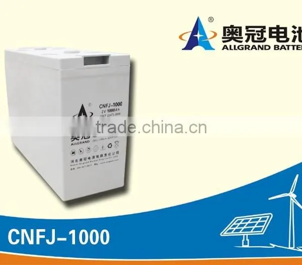 Sealed Rechargeable AGM Lead Acid Battery 2V 1000ah/800ah/700ah/600ah/500ah/ UPS Battery for Solar Battery
