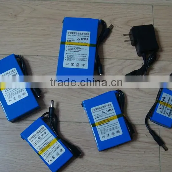 12V 1800MA Large Capacity Rechargeable Lithium Battery