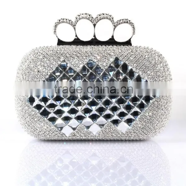 Latest Fashion Women Clutch Bags Box Clutch Evening Bag Crystal Clutch Bag photo-3