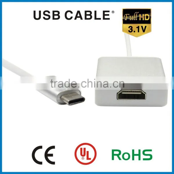 Custom Usb 3.1 Type c Male to HDMI Female Converter Cable Hdmi Male to Usb Female Cable for MacBook photo-4