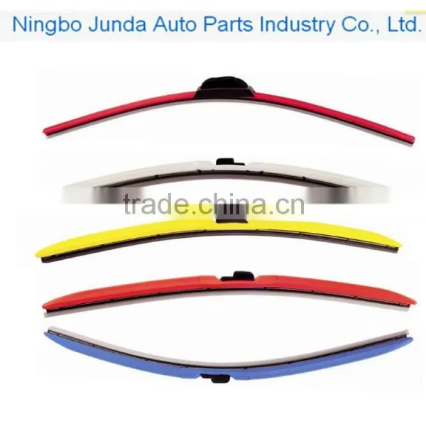 Wholesale Universal colorful auto windscreen soft car wiper blade