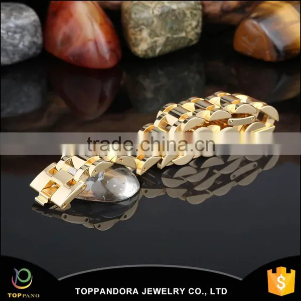 Fashion Stainless Steel Gold Chain Bracelet For Biker photo-2