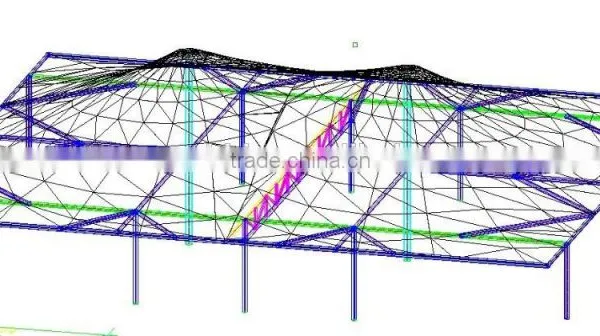 PVC Tensile Fabric Architecture Canopy for Various Sewage Pool With High Strength Tension Roof System in Typhoon Area photo-4