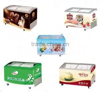 151L-415L Hot Sale Ice Cream Display Freezer With Counter Swing Door photo-4