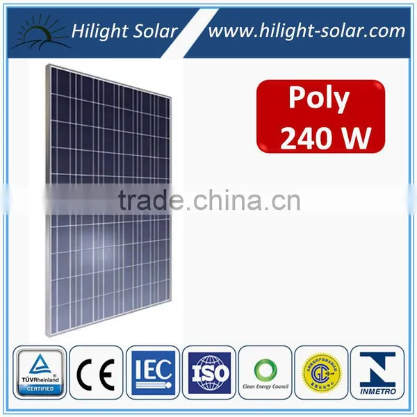 High Efficiency Solar Module 240W Solar pv Module, Photovoltaic Module