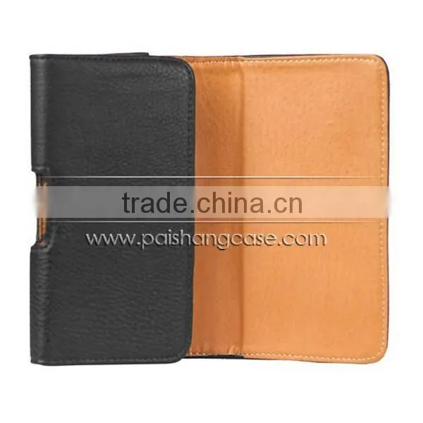 Holster Belt Clip Grain PU Leather Case Cover for HTC ONE Size