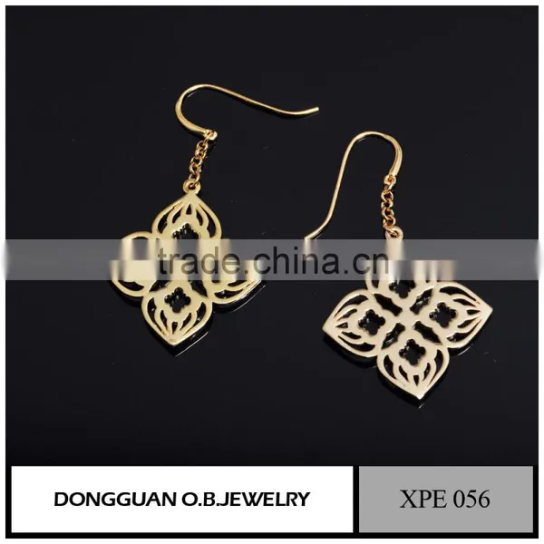 Drop Wedding Earring /butterfly Shape Earring /least 18 k Gold Earring photo-3