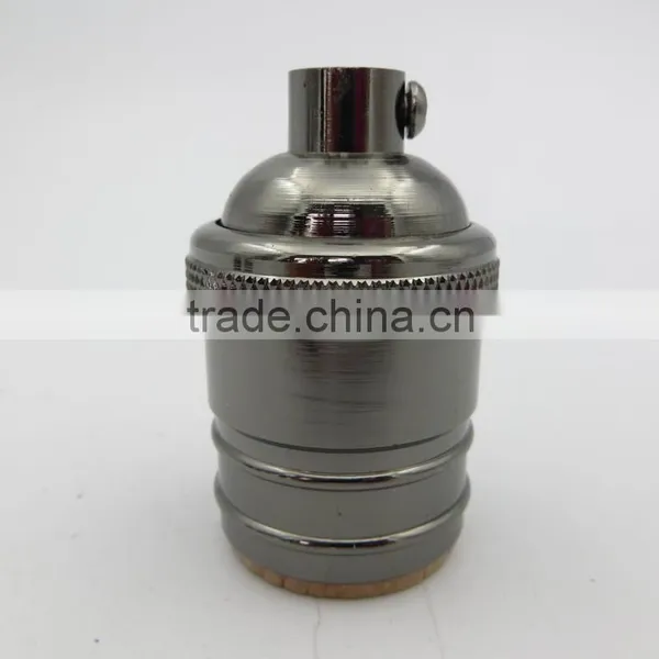 Antique Brass Finish Solid Lamp Holder E26 E27 Light Base Socket With or Without Switch photo-2