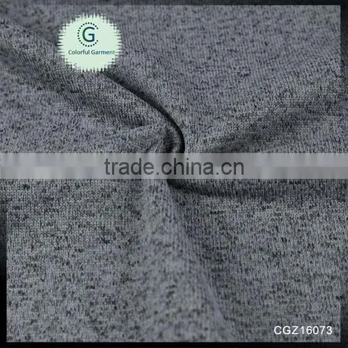Newest 100% Polyester Knitting Hacci Fleece Sweatshirt Fabric photo-2