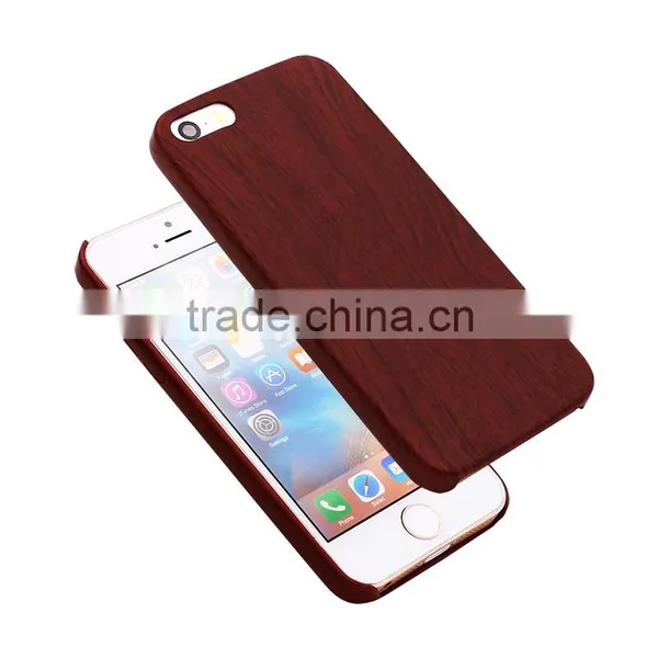 LZB Hot Sell PU SKin Cover for Iphone 5s Wood Case photo-6