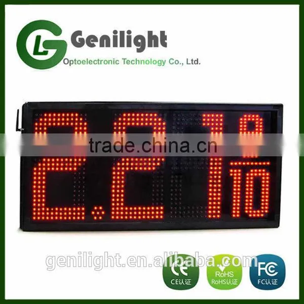 High Quality Custom-made 18'' LED Acrylic Gas Price Sign photo-3