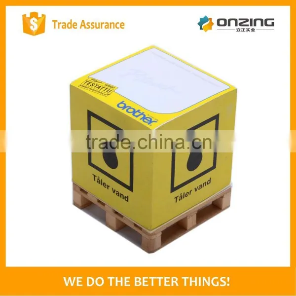 On Desk Wooden Pallet White Paper Memo Cube With Customized Logo photo-3