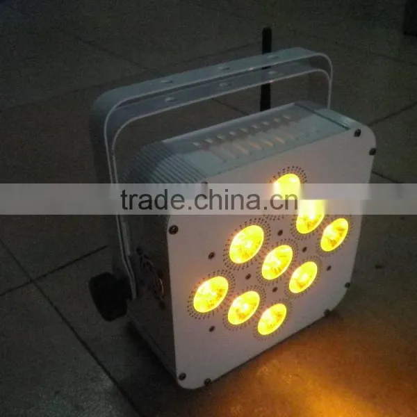 High Power Rgbwa 6IN1 Battery Led Flat Par Stage Light photo-3
