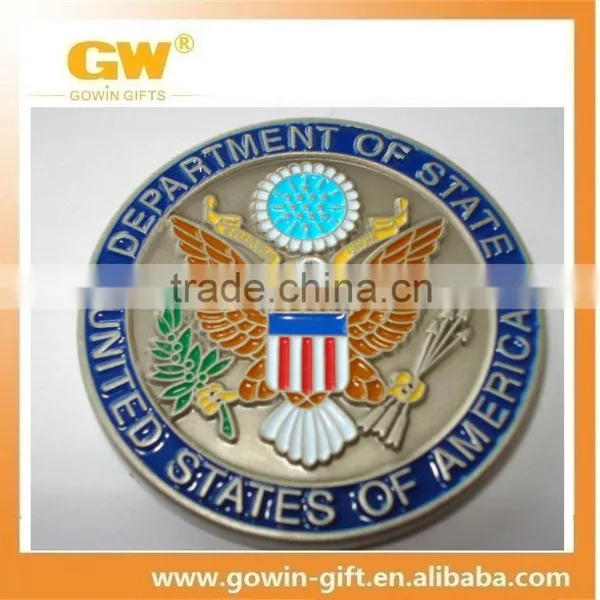 Custom Souvenir Engraved Metal Fake Gold Coin photo-2