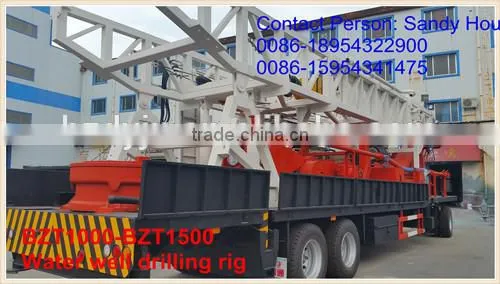 Trailer Type Water Well Drilling Machinery 1000m photo-5