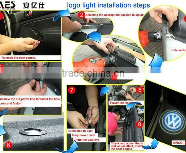 Hot Sale Auto Lighting Car Door Logo Laser LED Logo Light