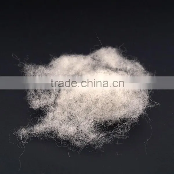 Textile waste with 100% wool , 21mic 40mm, natural white color, black color, or mix colors