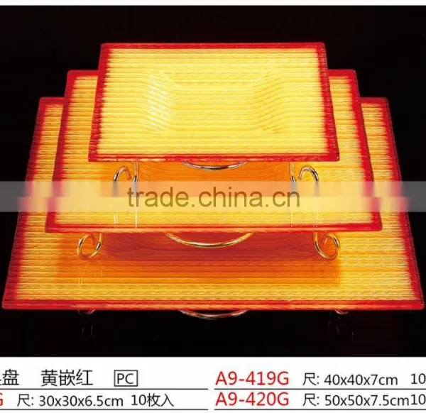 China Reusable Rectangle PC Fruit Plate photo-6