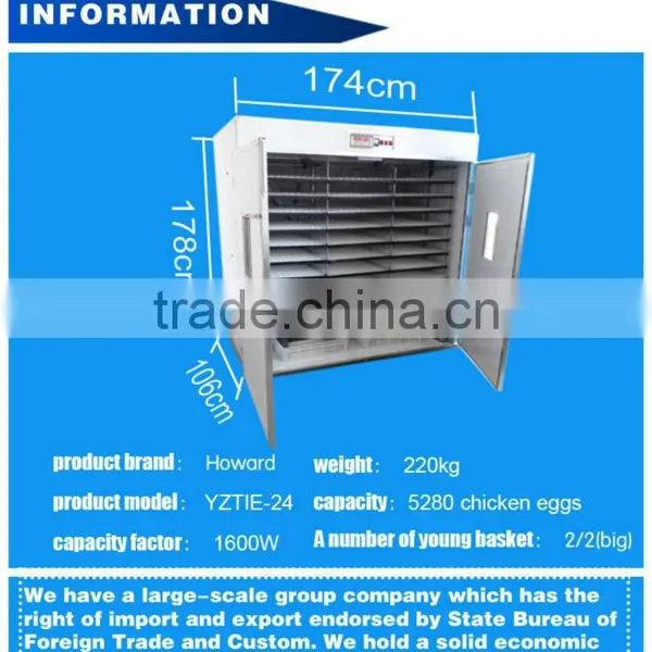 2017 Best Price Full Automatic Used Chicken Egg Incubator for Sale Chicken Egg Incubator YZITE-24 photo-3