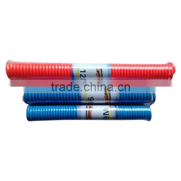 BLue Polyurethane Spiral Tube, PU Coil Hose With Quick Connectors(5.5*8mm),Pneumatic Valve