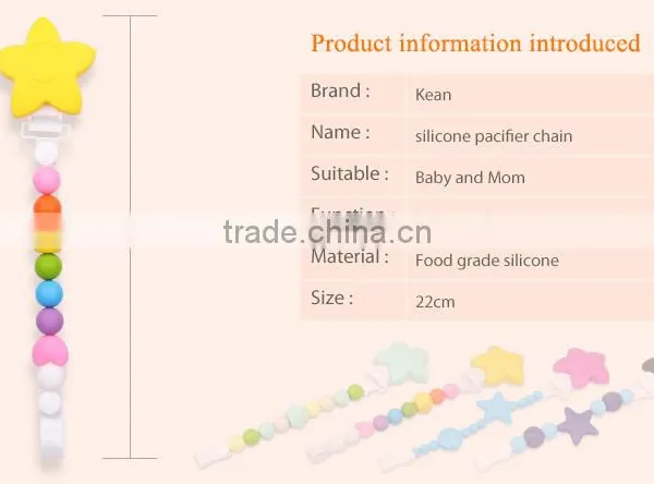 Kean Handmade Mini Cute Baby Organic Pacifier Chain photo-3