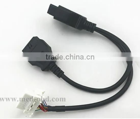 OBDII Splitter Y Cable,J1962 Male Connector to 2pcs J1962 Female Connector,1ft photo-3