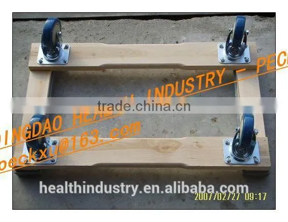 30"X18" Hardwood Mover Dolly With Carpet Ends photo-2