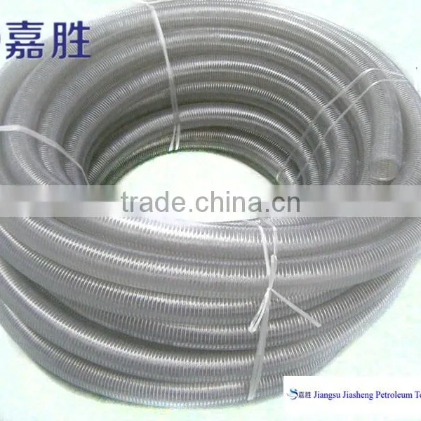 BEST Price for ISO 9001 1/2-6inch Flexible Clear Steel Wire Reinforced PVC Hose photo-2