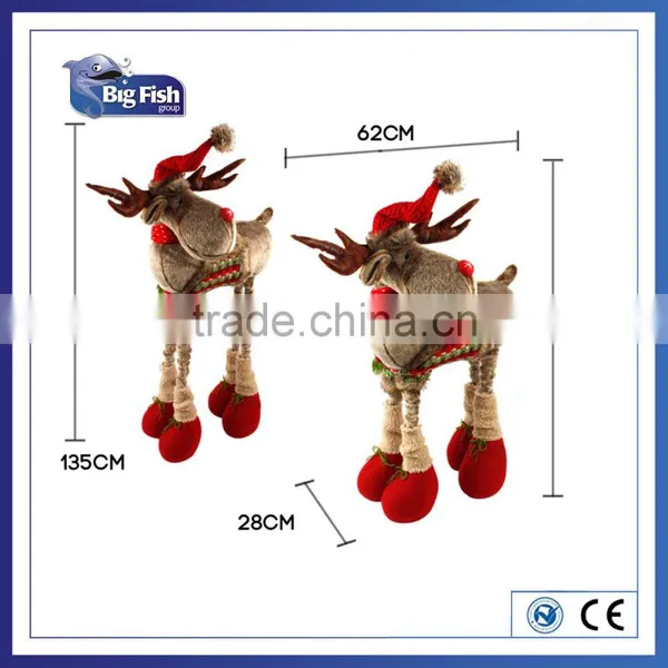 Home Decor Christmas Decoration Supplies Big Standing Deer With Retractable Legs photo-2